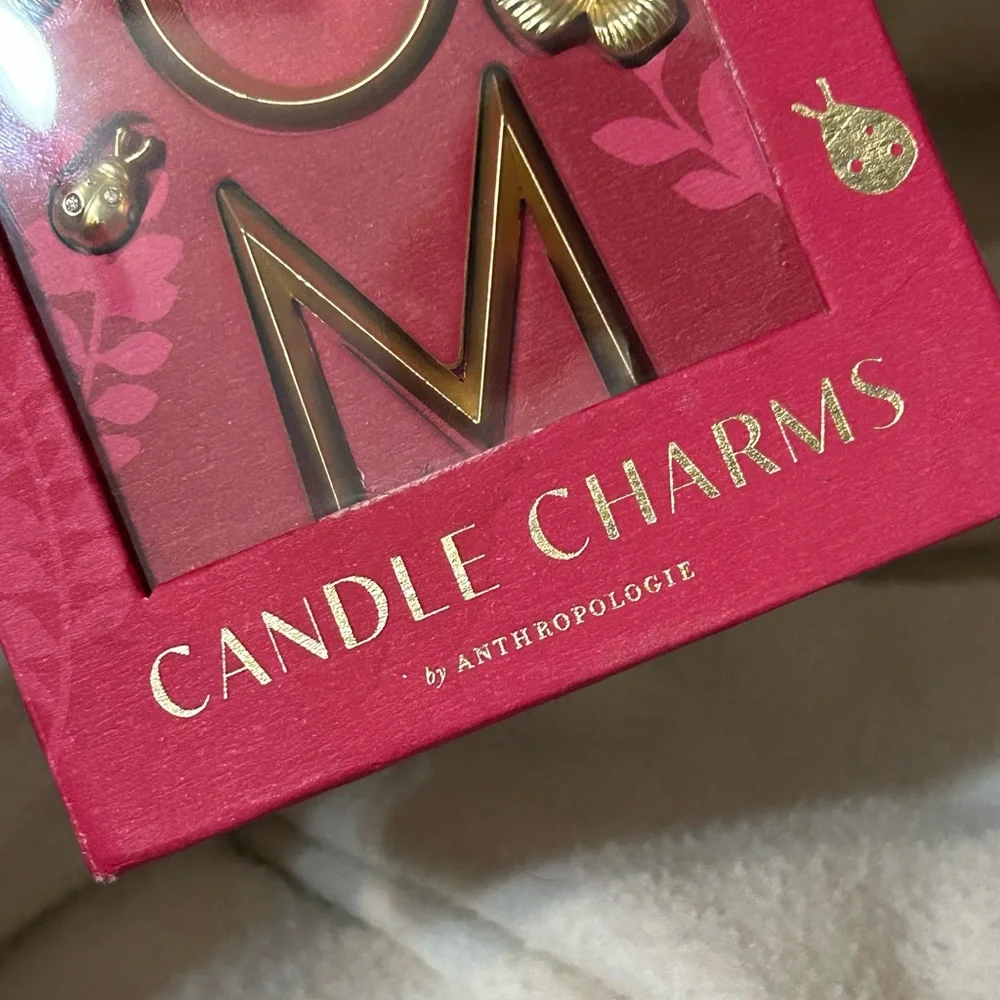 Anthropologie “MOM” Candle Charms – Sentimental Giftable Accent